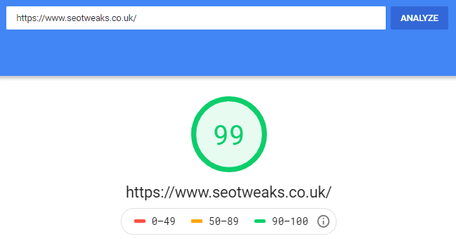 SEO Tweaks Page Speed